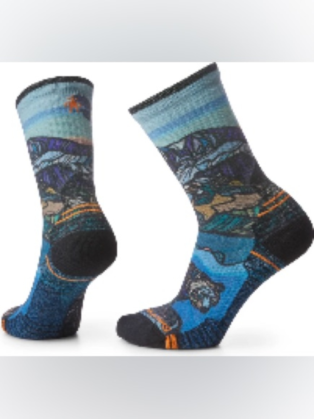 Smartwool W Hike Light Cushion Icy Range Print Crew Multi Small